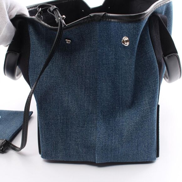 Balenciaga Navy Cabas S Tote Bag Denim #162529B84B - Picture 7 of 7